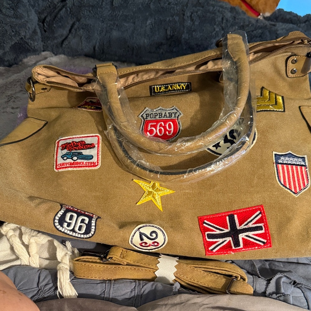 Canvas Patchwork Tote Bag